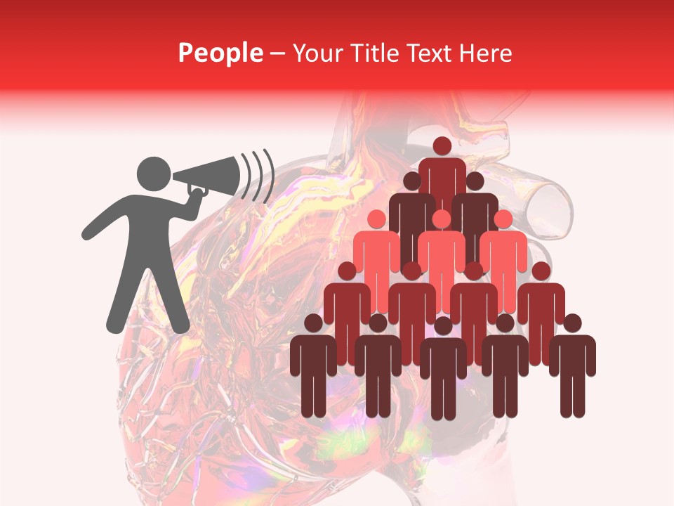 Cardiology Healthcare Model PowerPoint Template