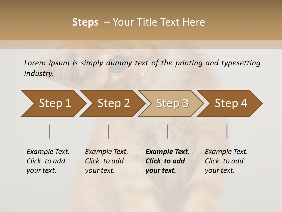 Baby Feline Young PowerPoint Template