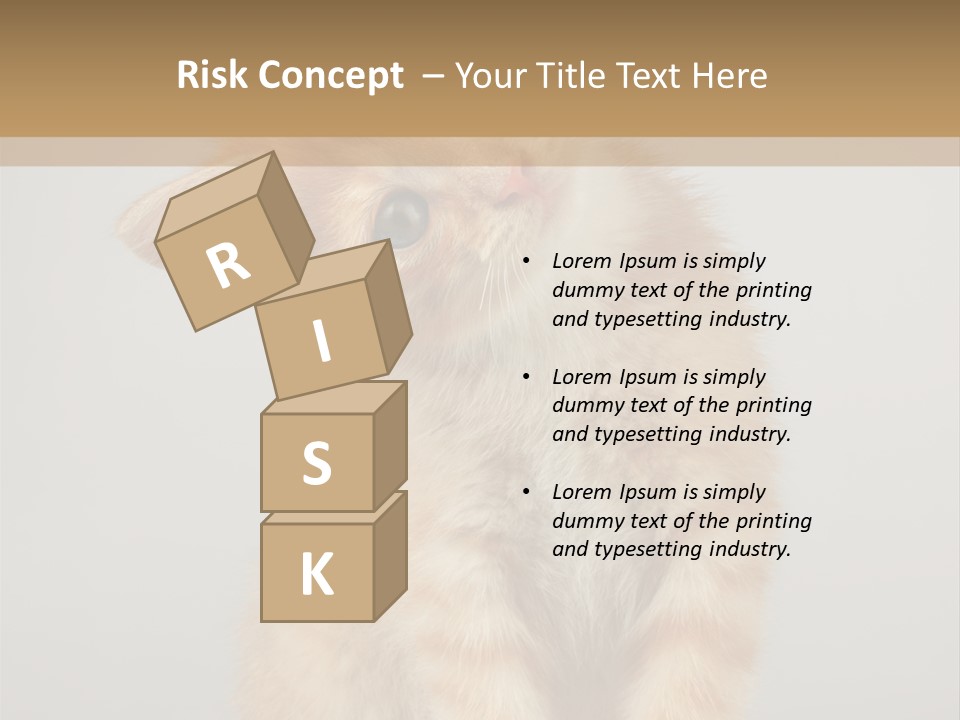 Baby Feline Young PowerPoint Template