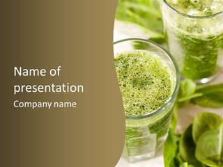 Nutrition Juicy Organic PowerPoint Template