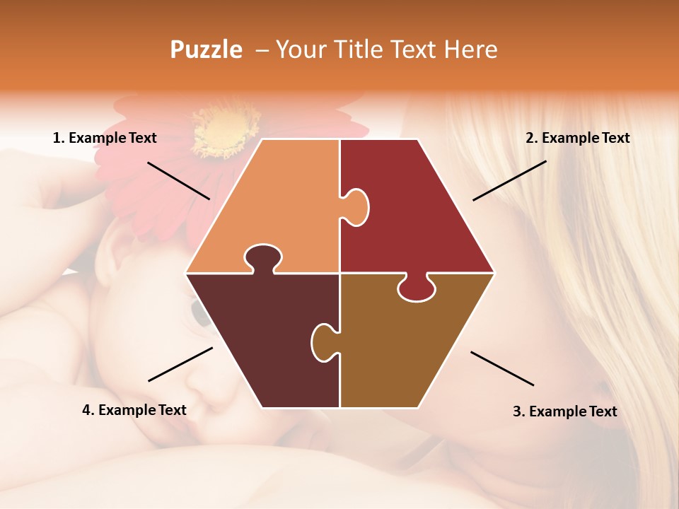 Closeup Cheerful Cute PowerPoint Template