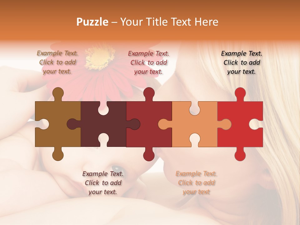 Closeup Cheerful Cute PowerPoint Template