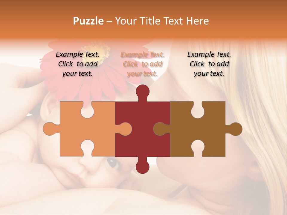 Closeup Cheerful Cute PowerPoint Template