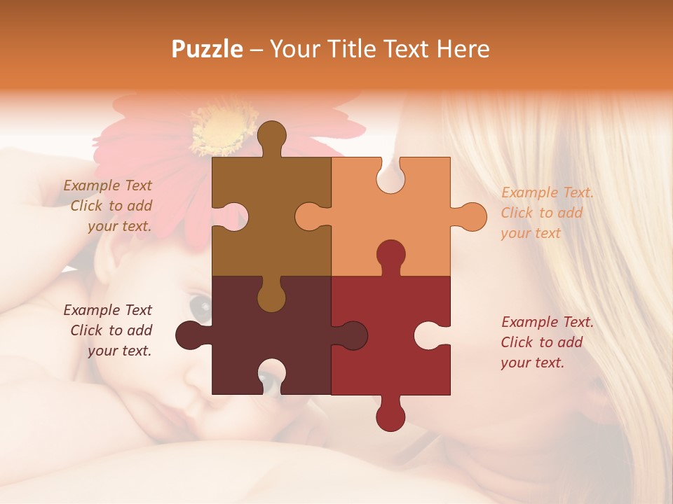 Closeup Cheerful Cute PowerPoint Template