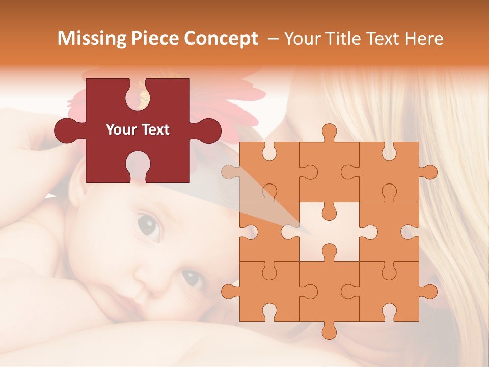 Closeup Cheerful Cute PowerPoint Template