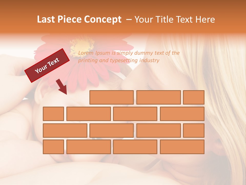 Closeup Cheerful Cute PowerPoint Template