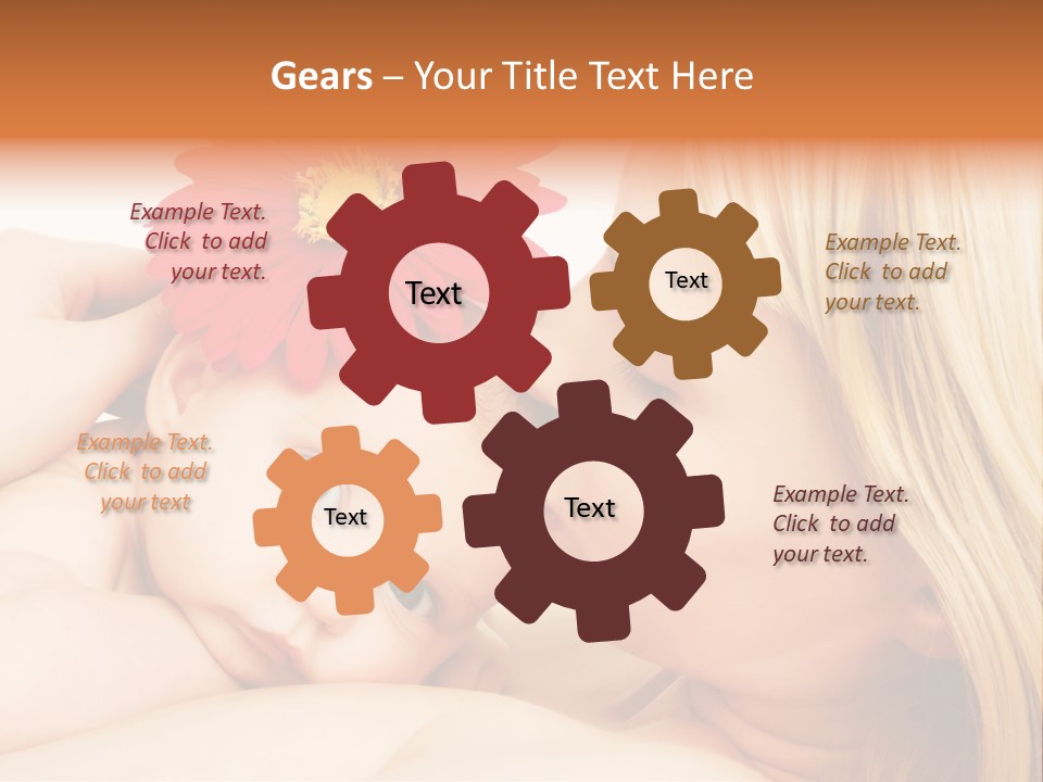Closeup Cheerful Cute PowerPoint Template