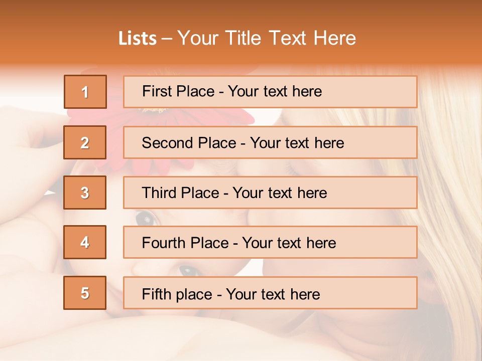 Closeup Cheerful Cute PowerPoint Template