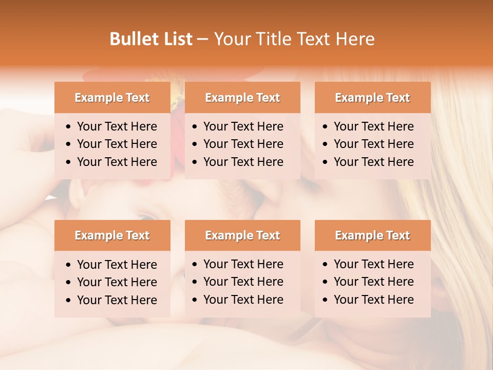 Closeup Cheerful Cute PowerPoint Template