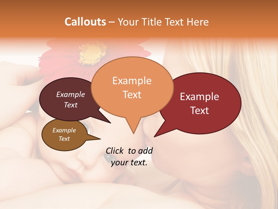 Closeup Cheerful Cute PowerPoint Template