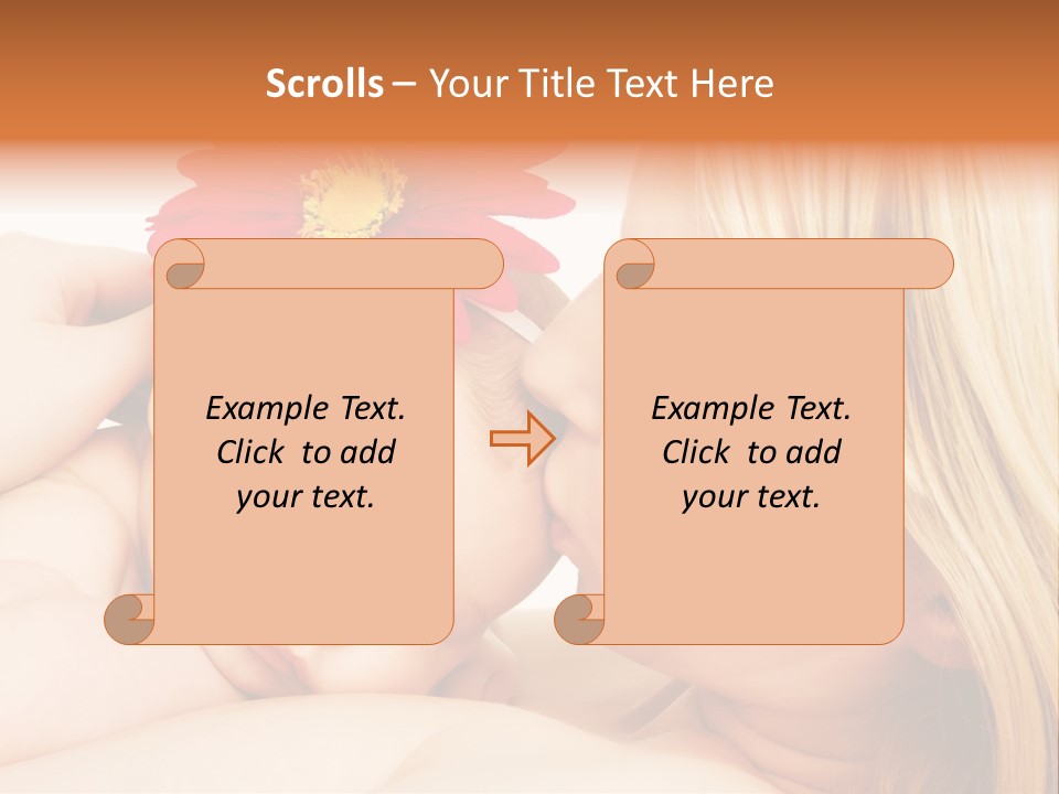 Closeup Cheerful Cute PowerPoint Template