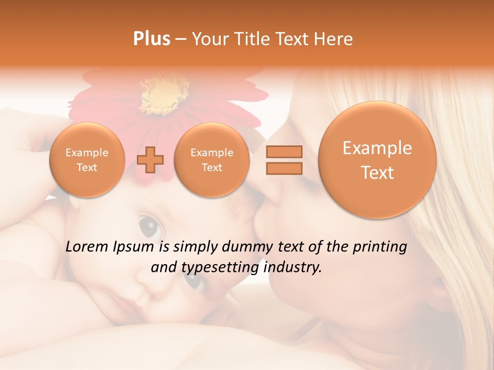 Closeup Cheerful Cute PowerPoint Template
