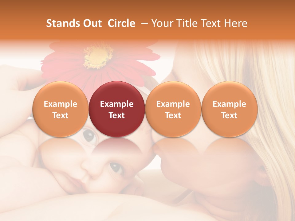 Closeup Cheerful Cute PowerPoint Template