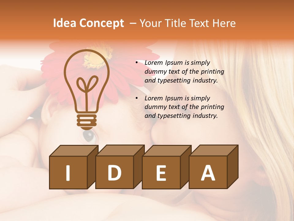 Closeup Cheerful Cute PowerPoint Template