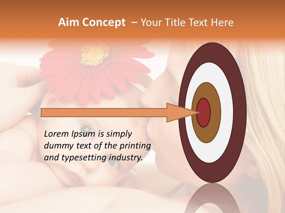 Closeup Cheerful Cute PowerPoint Template