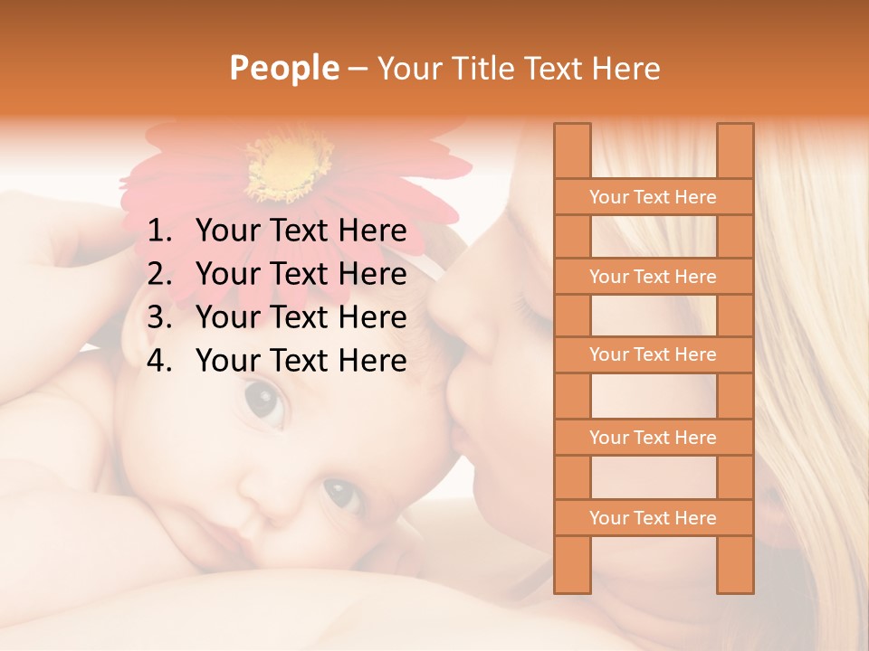 Closeup Cheerful Cute PowerPoint Template
