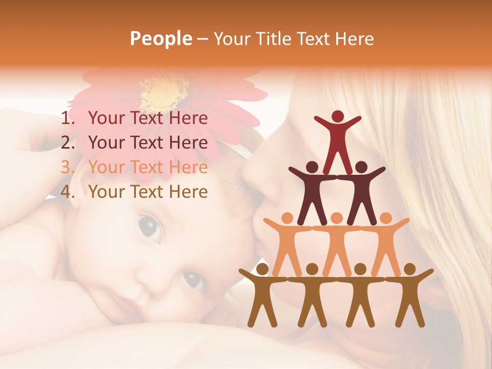 Closeup Cheerful Cute PowerPoint Template