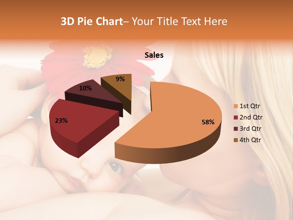 Closeup Cheerful Cute PowerPoint Template