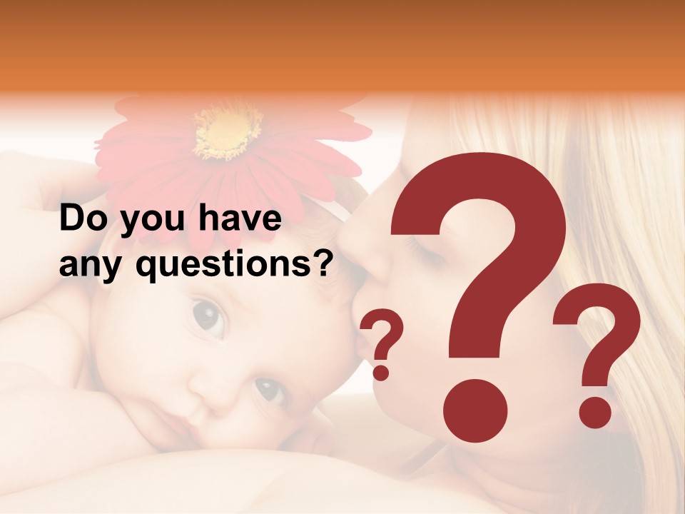 Closeup Cheerful Cute PowerPoint Template