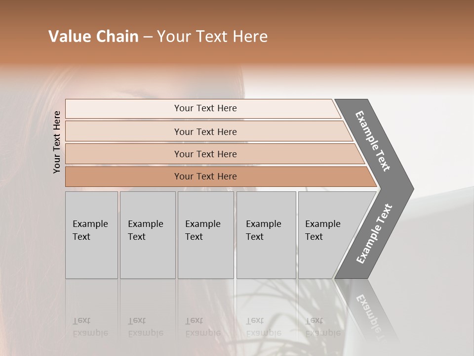 Computer Youth Lady PowerPoint Template