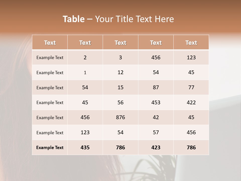 Computer Youth Lady PowerPoint Template