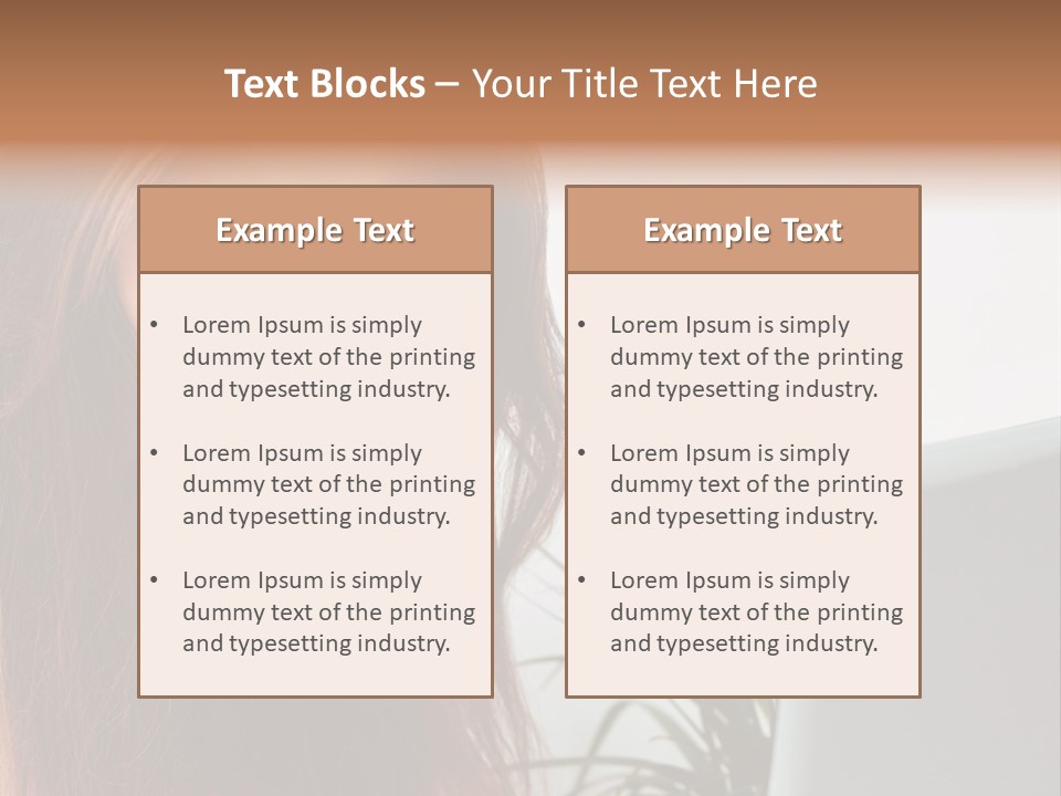 Computer Youth Lady PowerPoint Template