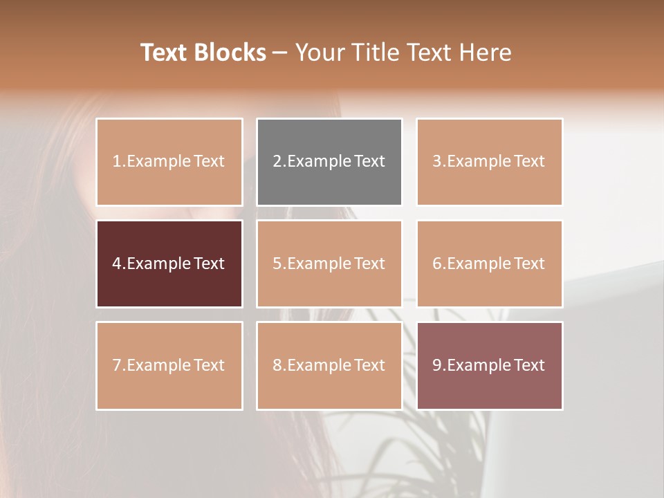 Computer Youth Lady PowerPoint Template
