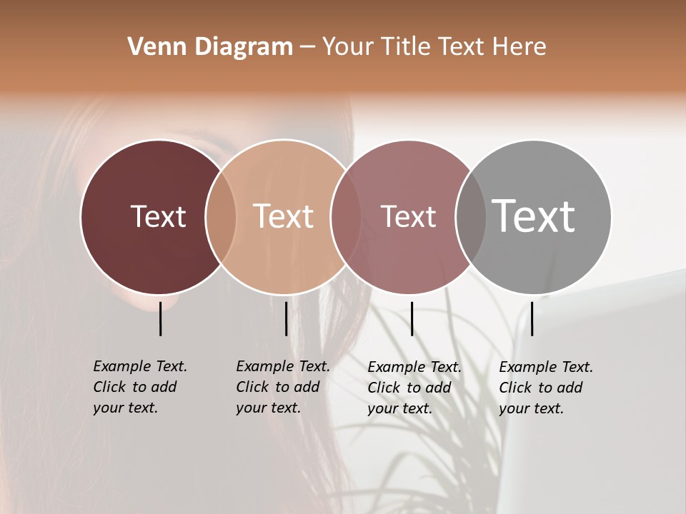 Computer Youth Lady PowerPoint Template