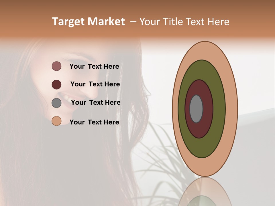 Computer Youth Lady PowerPoint Template