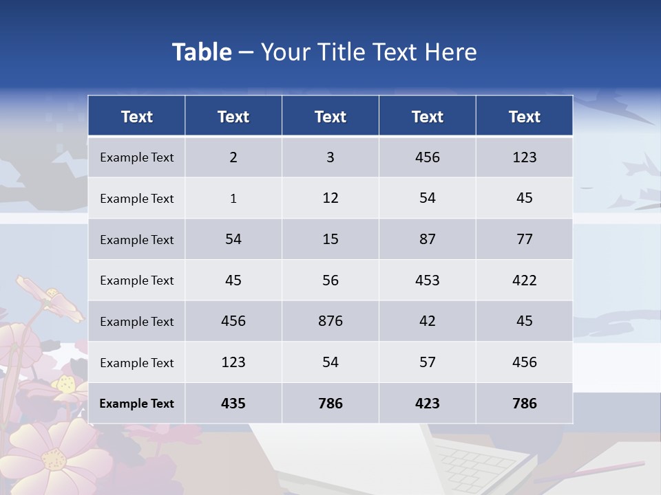 Businesswoman Relax Illustration PowerPoint Template