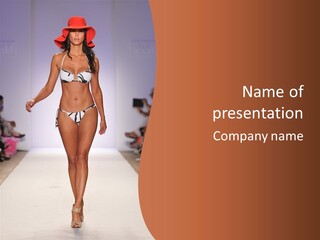 Celebrities Swimsuit Attractive PowerPoint Template