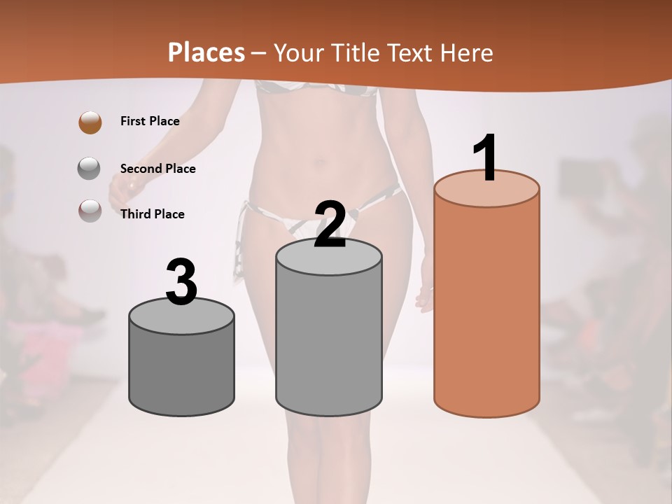 Celebrities Swimsuit Attractive PowerPoint Template