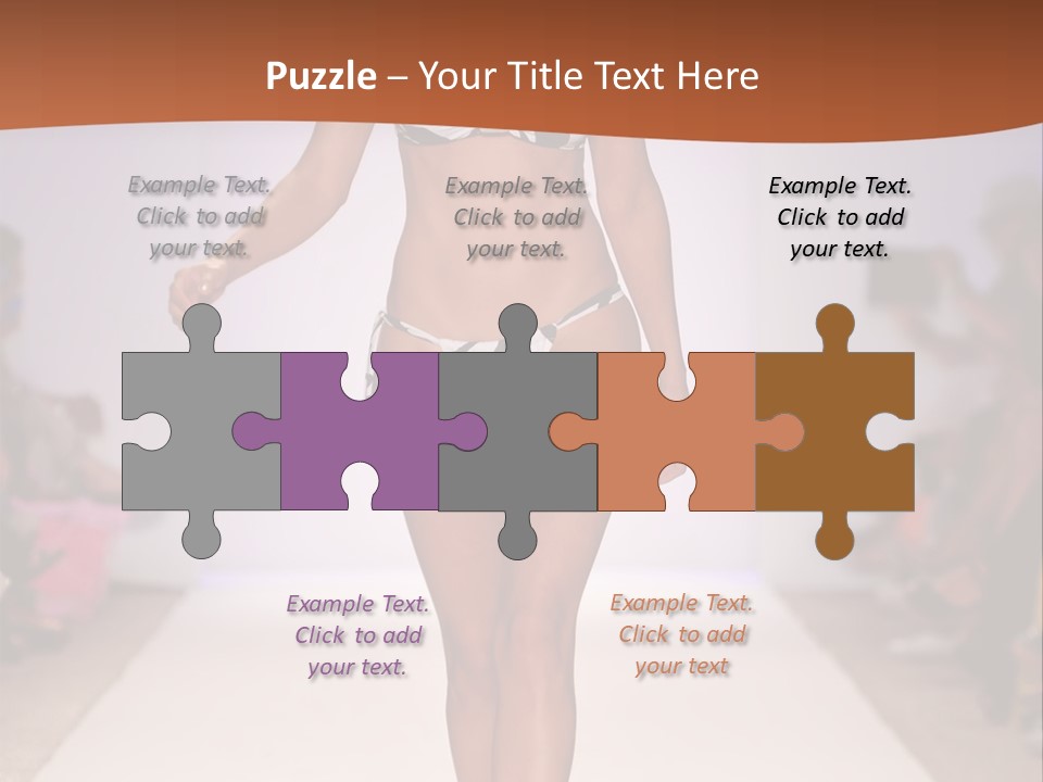 Celebrities Swimsuit Attractive PowerPoint Template