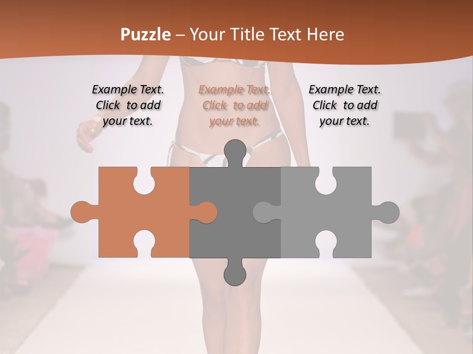 Celebrities Swimsuit Attractive PowerPoint Template