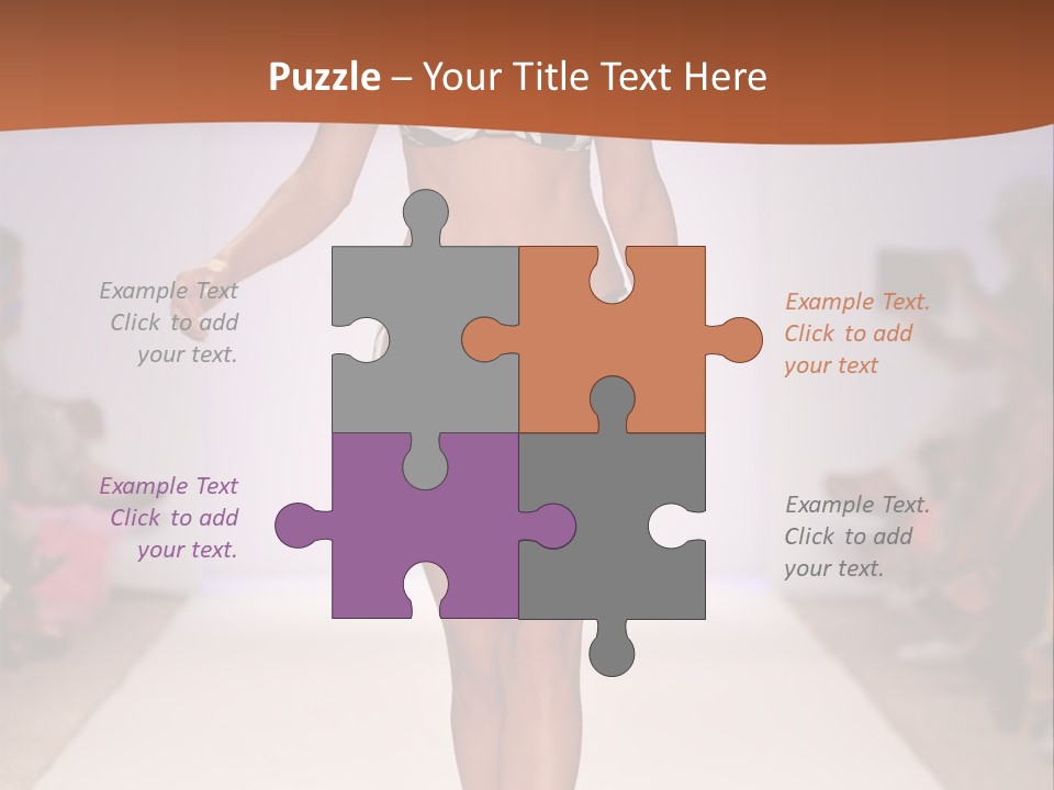 Celebrities Swimsuit Attractive PowerPoint Template