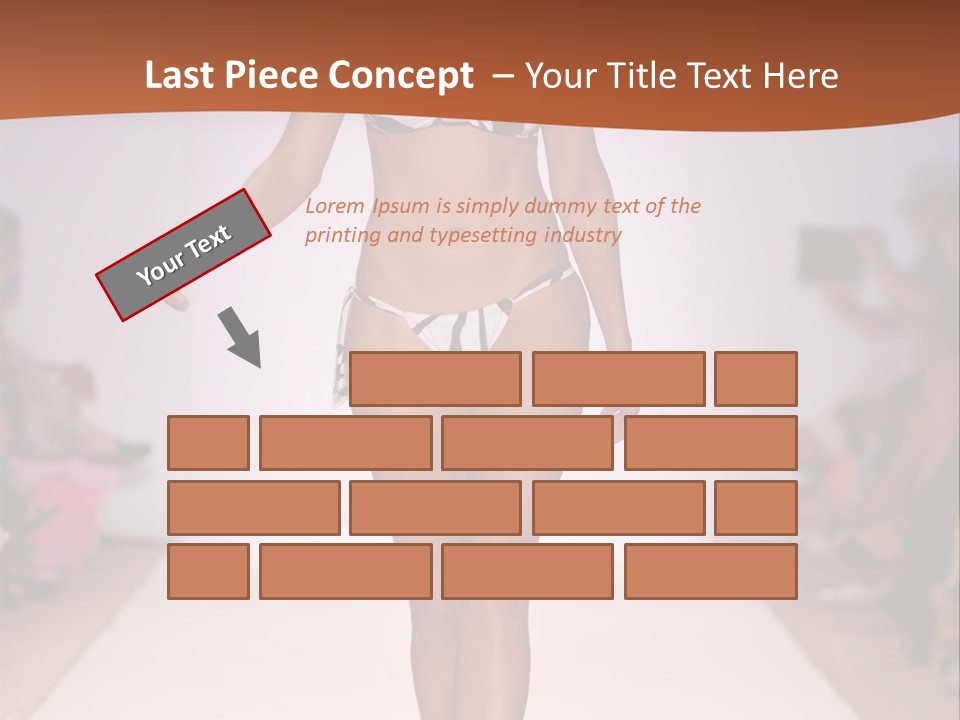 Celebrities Swimsuit Attractive PowerPoint Template