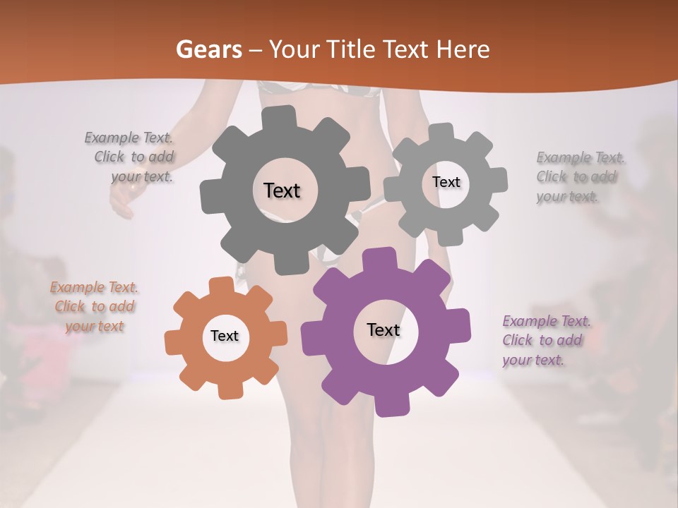 Celebrities Swimsuit Attractive PowerPoint Template