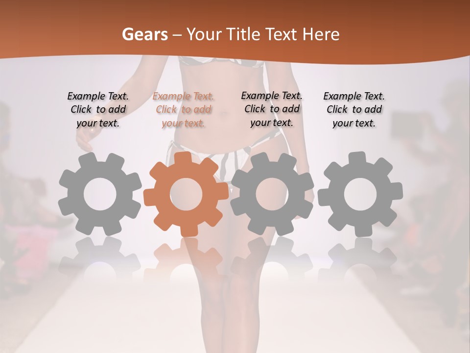 Celebrities Swimsuit Attractive PowerPoint Template