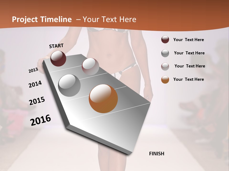 Celebrities Swimsuit Attractive PowerPoint Template