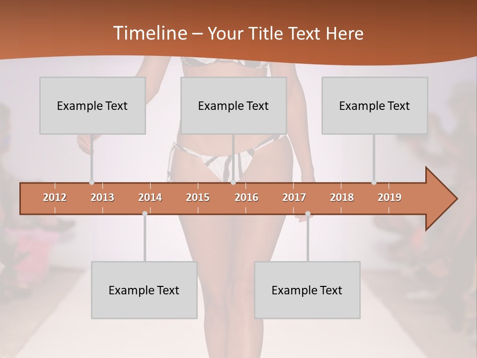 Celebrities Swimsuit Attractive PowerPoint Template