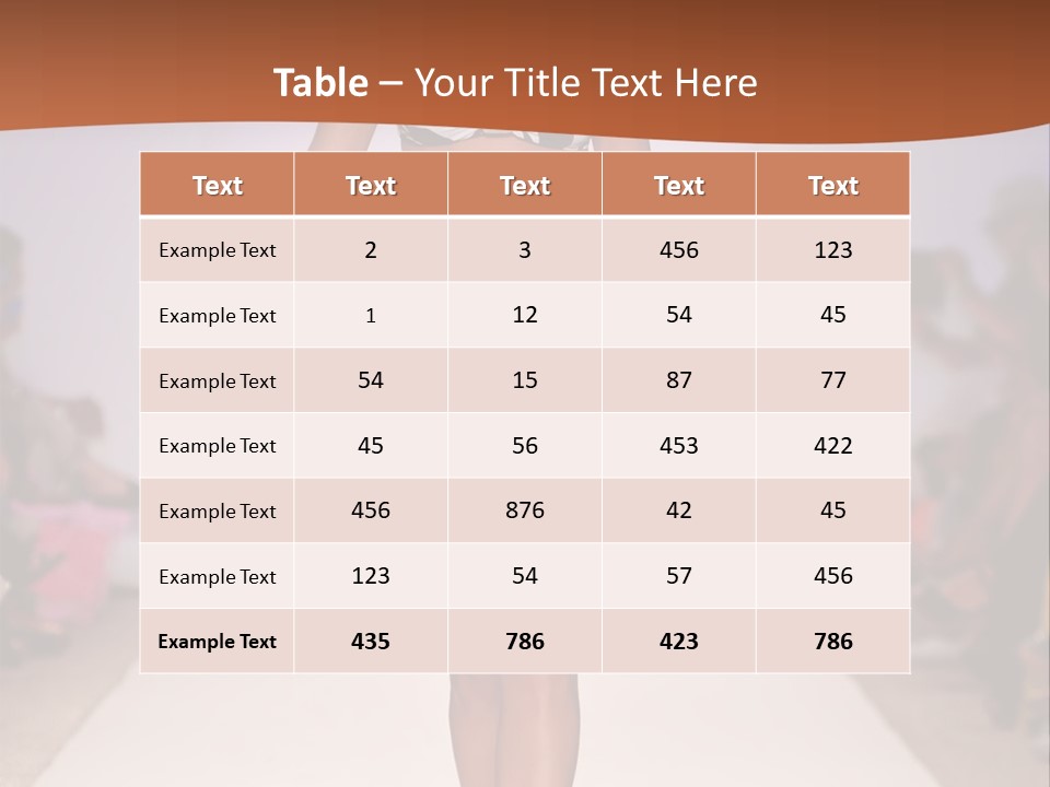 Celebrities Swimsuit Attractive PowerPoint Template