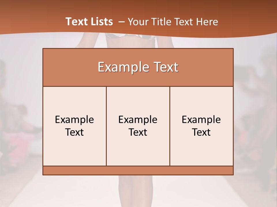 Celebrities Swimsuit Attractive PowerPoint Template