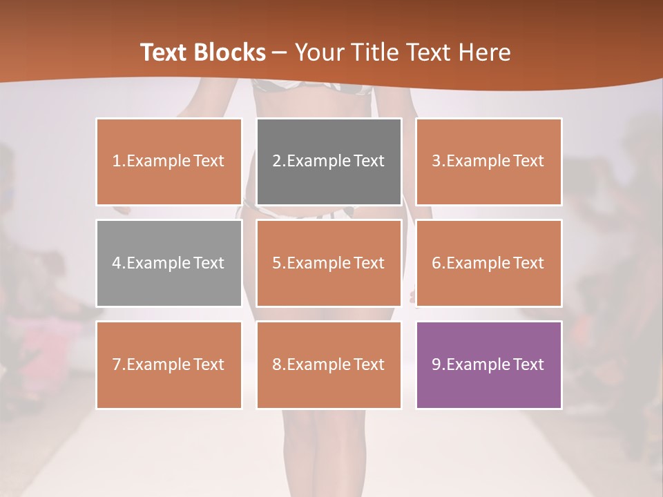 Celebrities Swimsuit Attractive PowerPoint Template