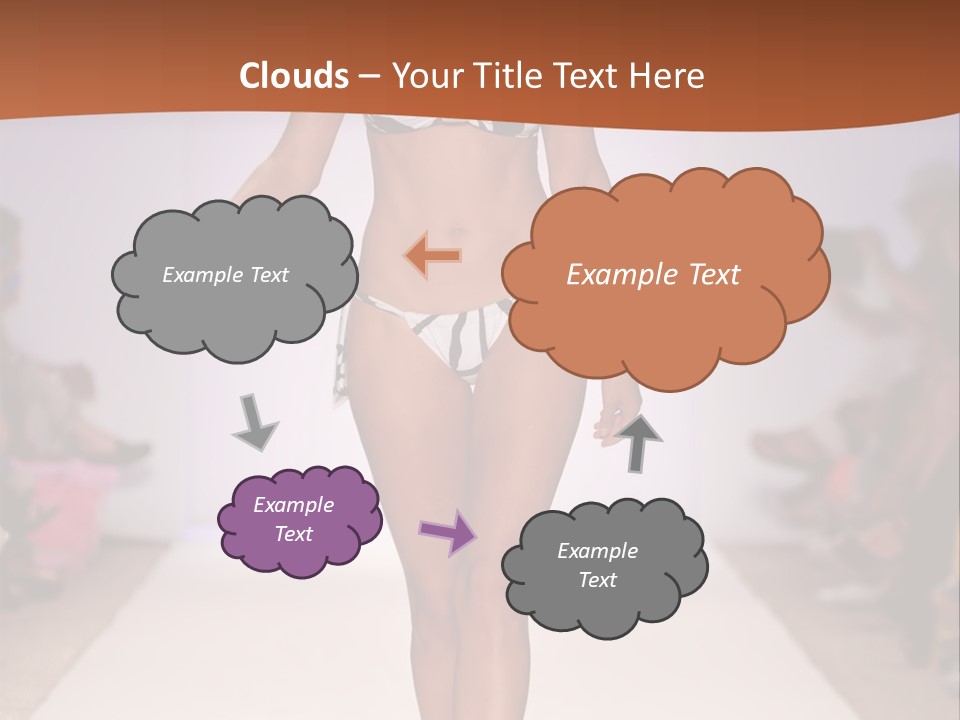 Celebrities Swimsuit Attractive PowerPoint Template