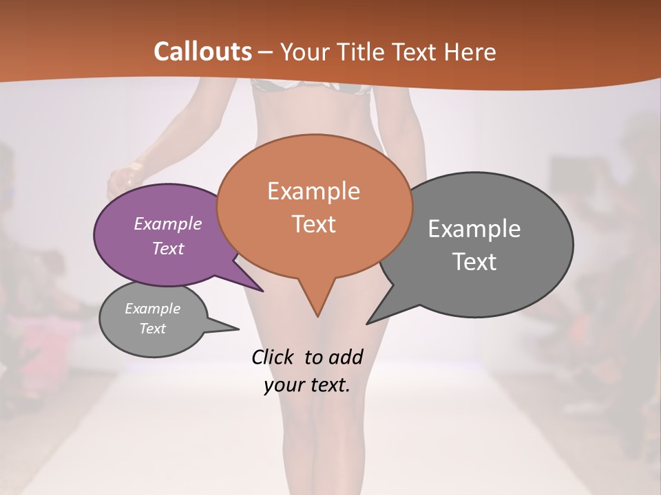 Celebrities Swimsuit Attractive PowerPoint Template