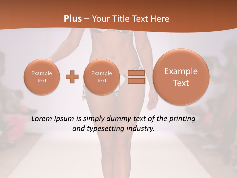 Celebrities Swimsuit Attractive PowerPoint Template