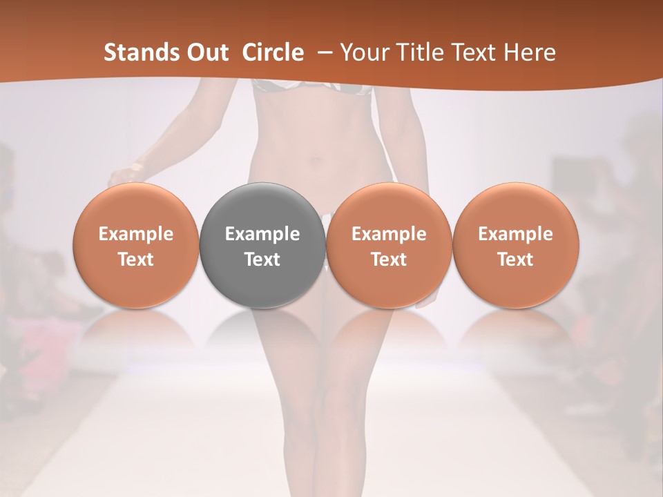 Celebrities Swimsuit Attractive PowerPoint Template