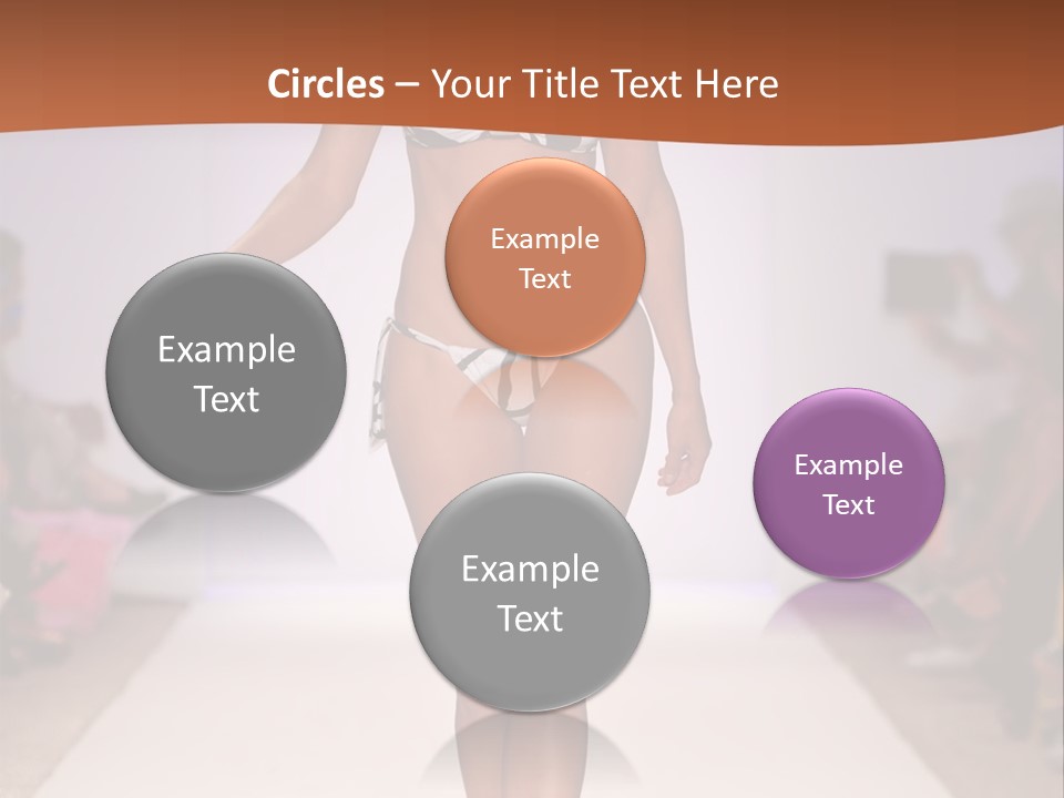 Celebrities Swimsuit Attractive PowerPoint Template