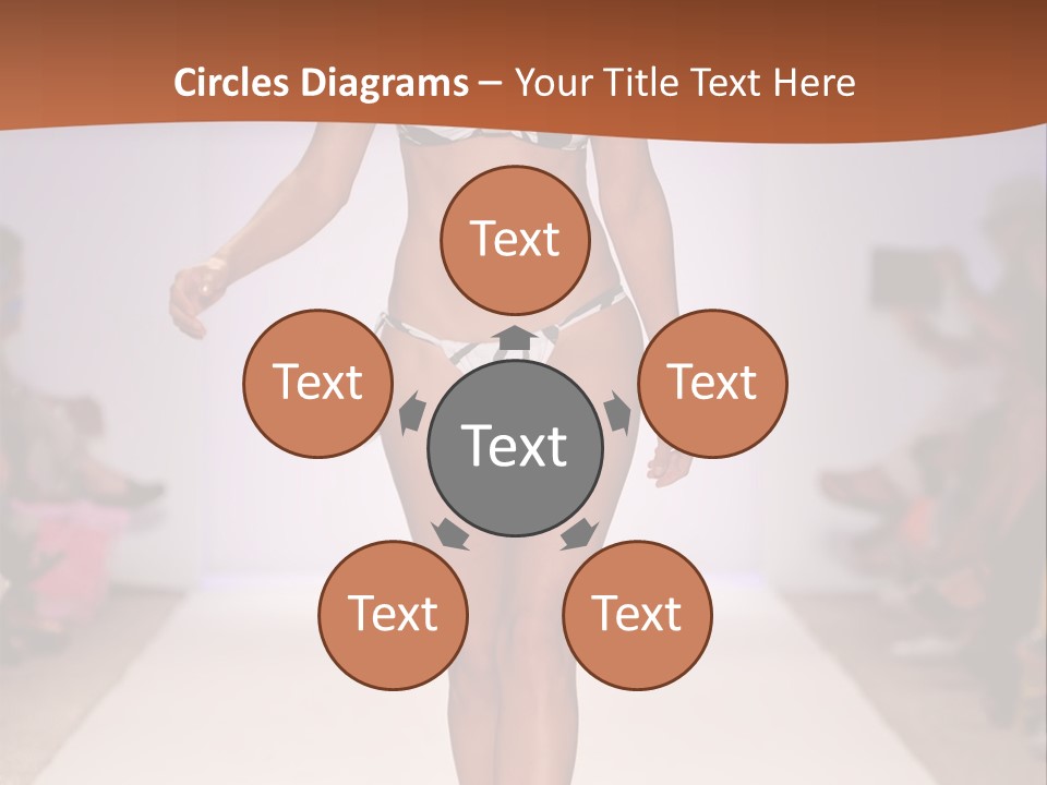 Celebrities Swimsuit Attractive PowerPoint Template