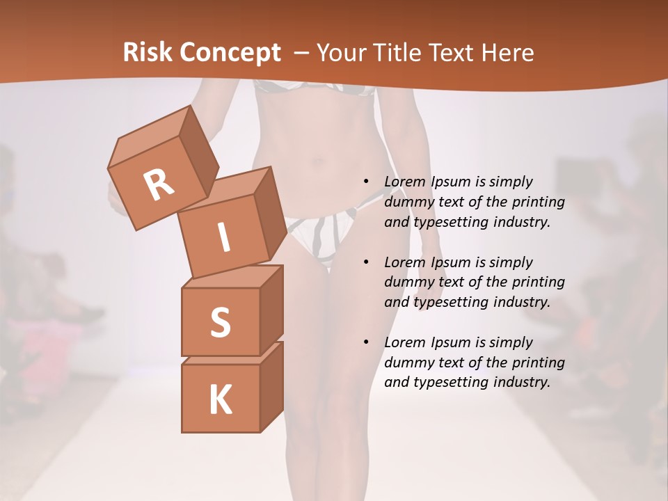 Celebrities Swimsuit Attractive PowerPoint Template